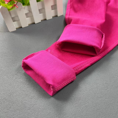 Bērnu bikses pavasara un rudens Candy elastīgas zīmuļu bikses Meiteņu vienkrāsainas zeķubikses 2-11 G Baby Summer Feet Bikses