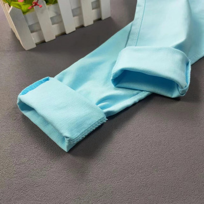 Bērnu bikses pavasara un rudens Candy elastīgas zīmuļu bikses Meiteņu vienkrāsainas zeķubikses 2-11 G Baby Summer Feet Bikses