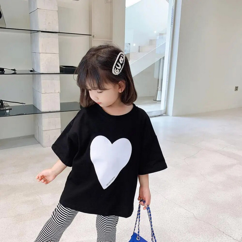 Laste püksid 2021 suvised korea tüdrukud beebid suvised laia säärega õhukesed üheksa punktiga püksid, triibulised püksid