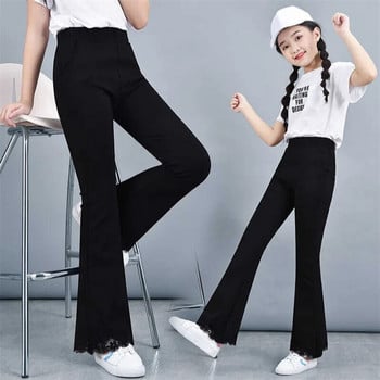 Разширени панталони за момичета 2020 Нови пролетни и есенни ежедневни панталони Детски панталони Тесни еластични панталони