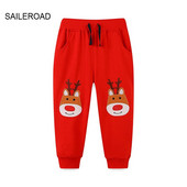 SAILEROAD 2023 Jaunas meitenes Rudens Pavasaris Izšuvumi Ziemassvētki Brieži Bikses Bērni Zēni Bikses Ikdienas Džemperi Sporta Apģērbs