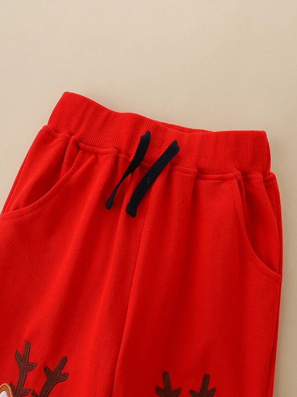 SAILEROAD 2023 Jaunas meitenes Rudens Pavasaris Izšuvumi Ziemassvētki Brieži Bikses Bērni Zēni Bikses Ikdienas Džemperi Sporta Apģērbs