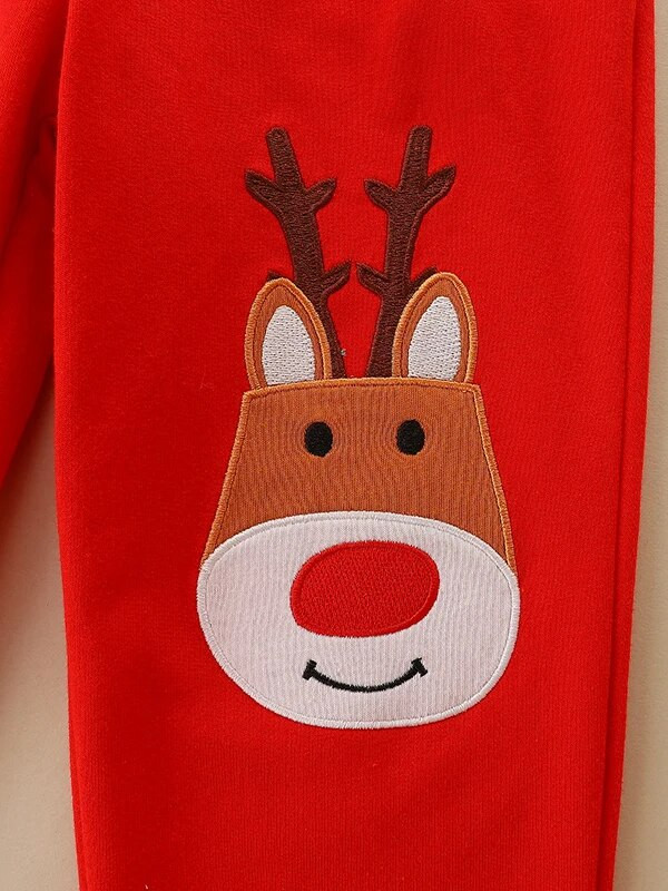 SAILEROAD 2023 Jaunas meitenes Rudens Pavasaris Izšuvumi Ziemassvētki Brieži Bikses Bērni Zēni Bikses Ikdienas Džemperi Sporta Apģērbs