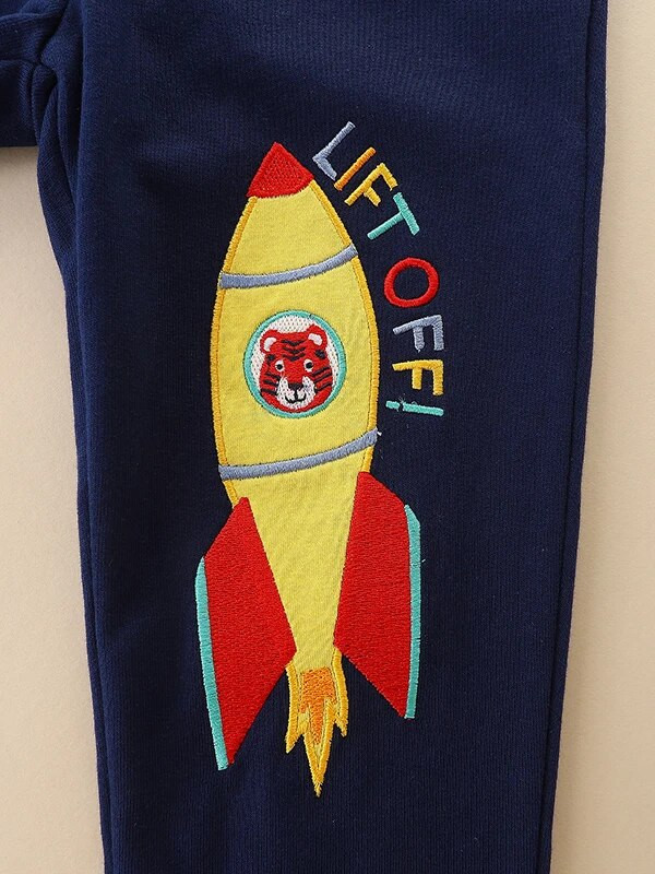 SAILEROAD 2023 ziemas bērniem jauns rudens pavasaris izšuvumi raķešu bikses bērniem zēniem bikses ikdienas sporta džemperi 2–7 g.