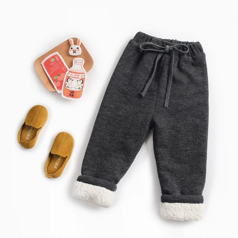 Sanlutoz Ziemas Mazi Bērni Zēni Meitenes Garas Bikses Mīkstas Siltas Ikdienas Bērnu Bikses Jauki Unisex Modes Apģērbi