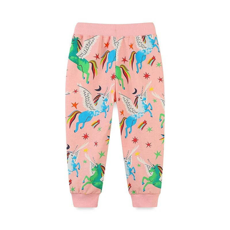 SAILEROAD 2023 Új őszi Unicorn Nadrág Gyerek Ruházat Lányok Pamut bélésű Nadrág Alkalmi Sport Pulóverek Gyermekruházat