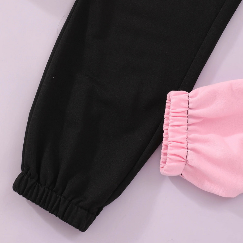 Pavasarī un rudenī jauni bērni valkā bikses ar kontrastainu tauriņu apdruku Meiteņu mode Ērtas bikses 8 9 10 11 12 gadi