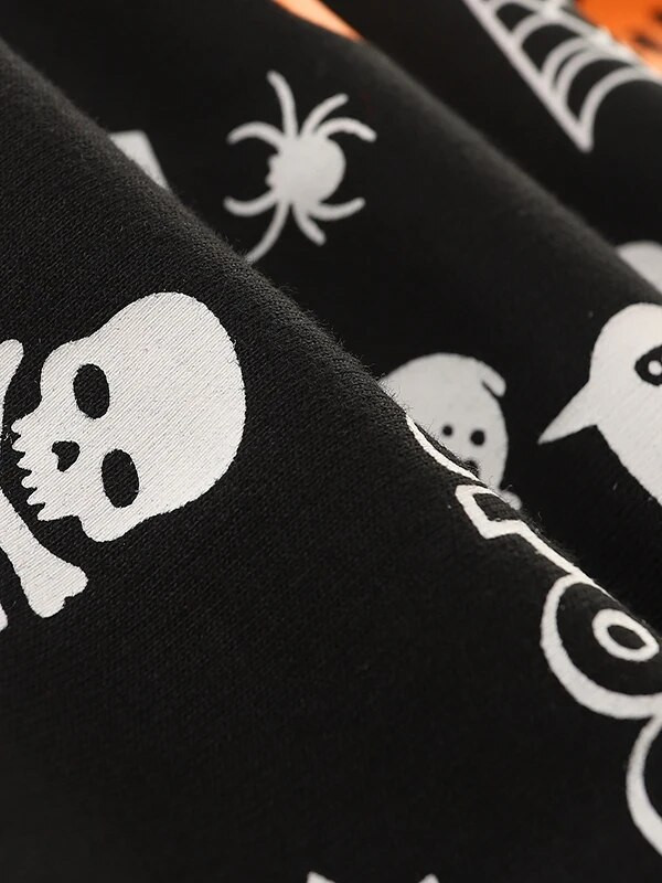 SAILEROAD Rudens animacinis filmas Helovinas Moliūgas Kelnės Vaikams Drabužiai Medvilniniai paminkštinti Kelnės Sportiniai Megztiniai Berniukui Vaikiški Drabužiai