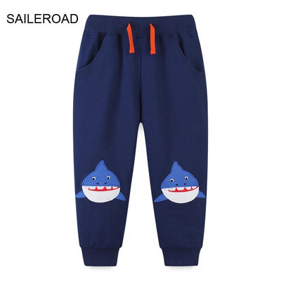 SAILEROAD 2-7 éves 2022 új őszi dinoszaurusz nadrág fiúknak gyerekeknek fiú nadrágok alkalmi pulóverek meleg sportnadrágok