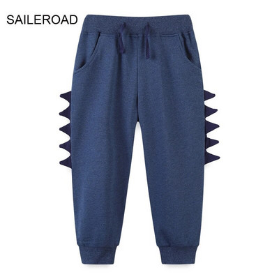 SAILEROAD 2-7 éves 2022 új őszi dinoszaurusz nadrág fiúknak gyerekeknek fiú nadrágok alkalmi pulóverek meleg sportnadrágok