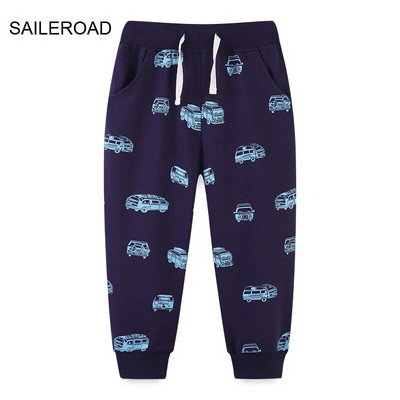 SAILEROAD 2-7 éves 2022 új őszi dinoszaurusz nadrág fiúknak gyerekeknek fiú nadrágok alkalmi pulóverek meleg sportnadrágok