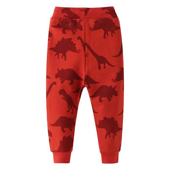  2-7 години 2022 Нови пролетни панталони с динозаври за момчета Деца Панталони за момчета Ежедневни пуловери Топли спортни панталони