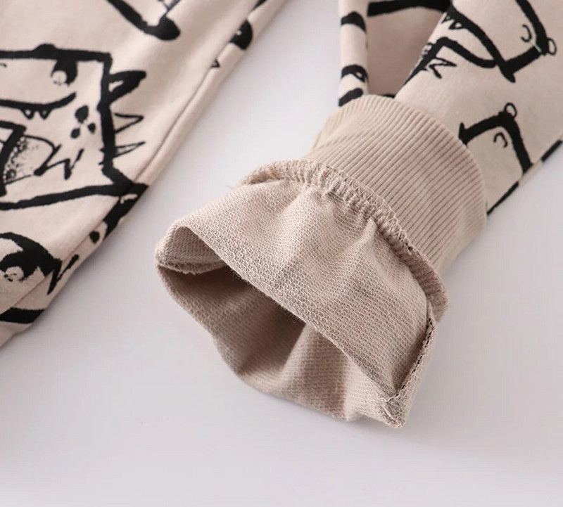 Naujas pavasario rudens berniukų mergaičių animacinis filmas Monster Print sportinės kelnės Medvilninės laisvalaikio kelnės kūdikiams vaikiškos lauko kelnės