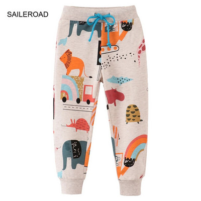 SAILEROAD 2-7 ετών 2022 Νέο ανοιξιάτικο παντελόνι Giraffe for Boy Παιδικά Παντελόνια Αγόρια Παντελόνια Casual Sweaterpants Ζεστά αθλητικά παντελόνια