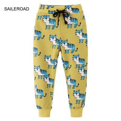 SAILEROAD 2-7 ετών 2022 Νέο ανοιξιάτικο παντελόνι Giraffe for Boy Παιδικά Παντελόνια Αγόρια Παντελόνια Casual Sweaterpants Ζεστά αθλητικά παντελόνια