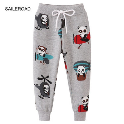 SAILEROAD 2-7 Gadi 2022 Jauns pavasaris Ugunsdzēsēju mašīnas Bikses Zēniem Bērniem Zēniem Bikses Bikses Ikdienas Transporta Džemperi Siltas Sporta Bikses