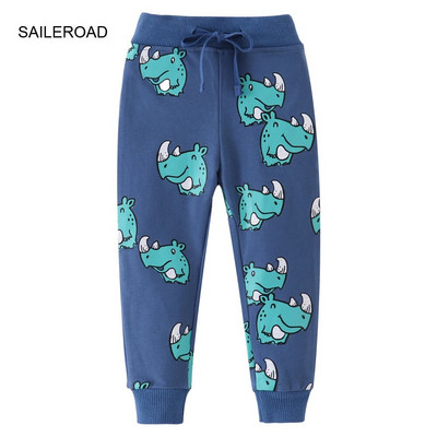 SAILEROAD 2-7 Gadi 2022 Jauns pavasaris Ugunsdzēsēju mašīnas Bikses Zēniem Bērniem Zēniem Bikses Bikses Ikdienas Transporta Džemperi Siltas Sporta Bikses