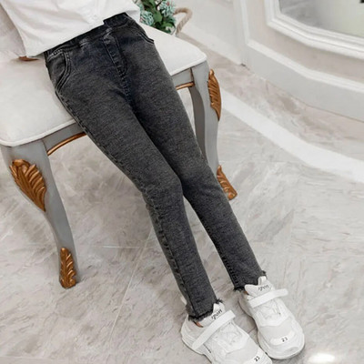 Džinsi Meitene Pavasaris Rudens Meitene Slim Džinsi Bērni Vienkrāsaini Bērnu Džinsi Ikdienas stila Bērnu Džinsi Apģērbi