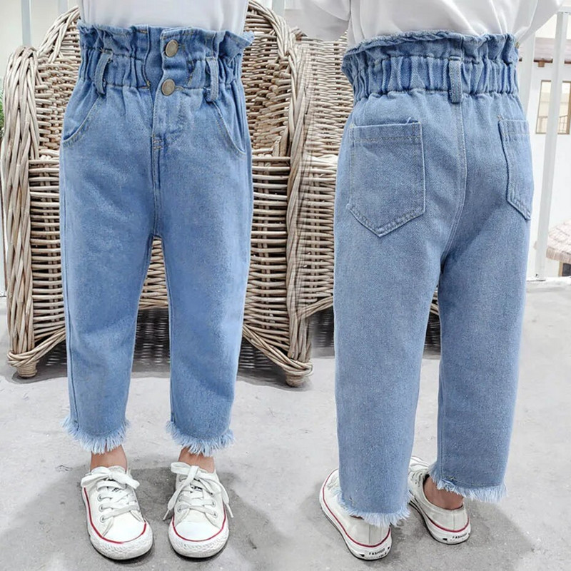 Džinsi meitenēm Vienkrāsaini Džinsi Bērni Meitene Pavasaris Rudens Džinsi Bērnu Ikdienas Stils Bērnu Džinsi Apģērbi