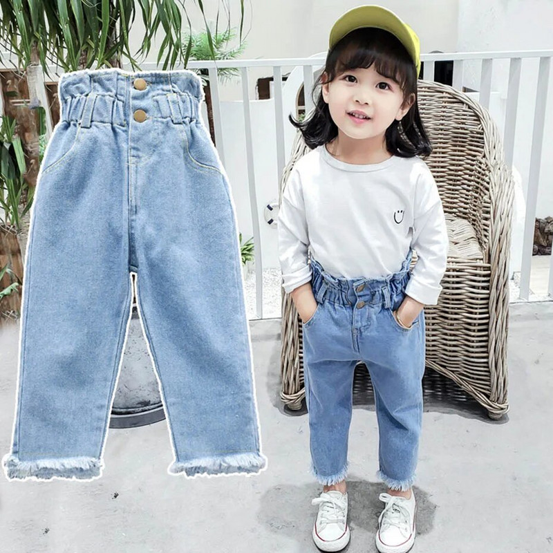 Džinsi meitenēm Vienkrāsaini Džinsi Bērni Meitene Pavasaris Rudens Džinsi Bērnu Ikdienas Stils Bērnu Džinsi Apģērbi
