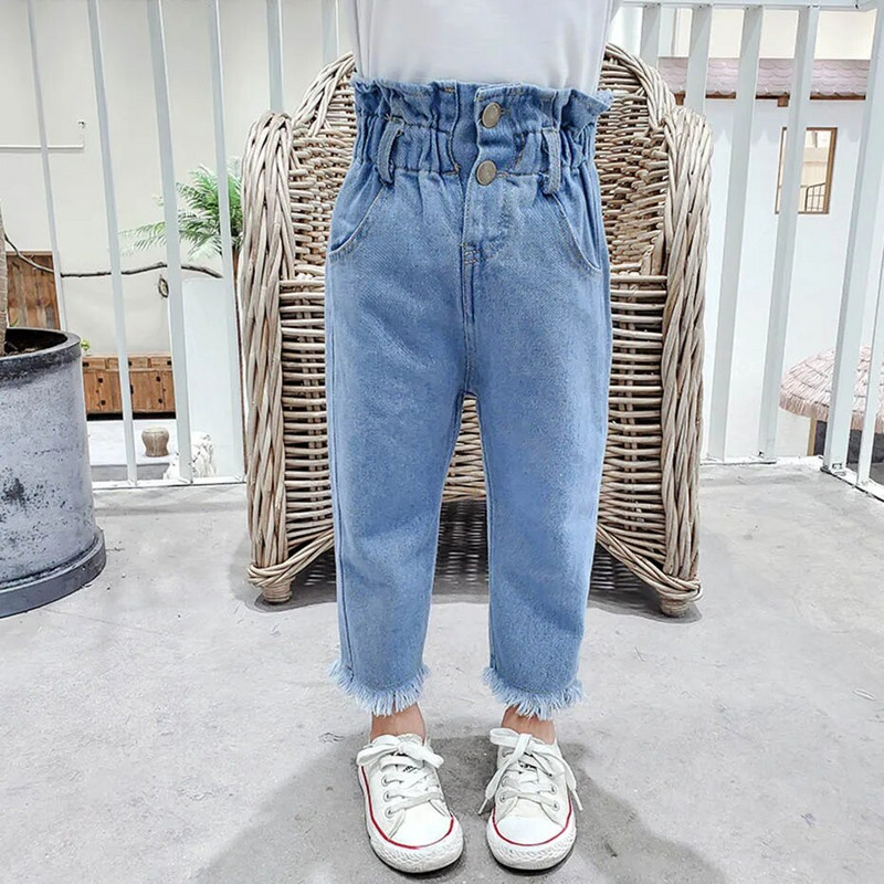 Džinsi meitenēm Vienkrāsaini Džinsi Bērni Meitene Pavasaris Rudens Džinsi Bērnu Ikdienas Stils Bērnu Džinsi Apģērbi