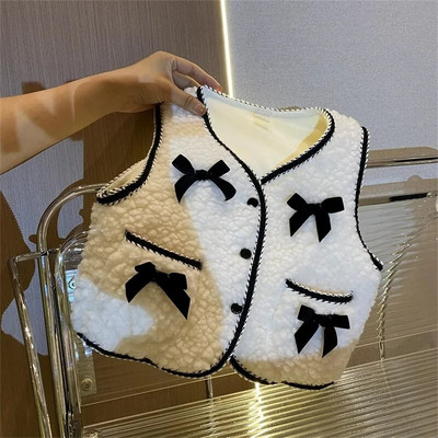 Kislánymellények, Gyermek plusz bársonymellény Őszi téli felsőruházat