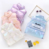 Őszi téli fiúk lányok melegítő mellény kabát 4 színű gyerek felsőruházat gyermek ujjatlan vastag kabát pamut babaruhák