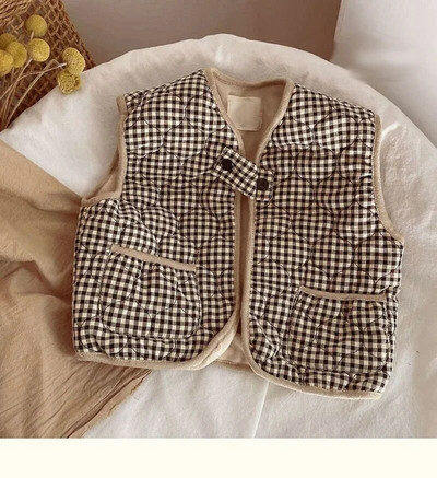 Naujas pavasario kūdikis berniukai mergaičių liemenės striukės mergaitei rudeninė žieminė liemenė drabužiai medvilniniai viršutiniai drabužiai be rankovių vaikiški paltai