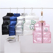 Meiteņu zēni Bērnu bērnu dūnu veste veste 2023 Bear Warm Plus bieza ziemas rudens jaka Bērnu apģērbi