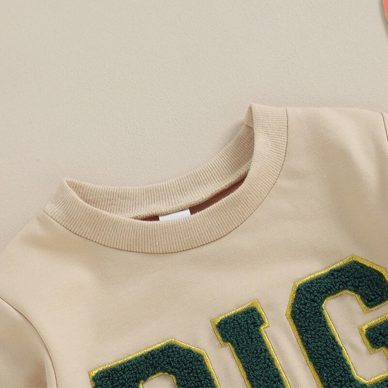 Madingi neaiškios raidės regbio vaikų megztiniai, skirti mažiems berniukams, rudens laisvalaikio drabužiai, ilgomis rankovėmis, megztiniai, viršutiniai kakliukai