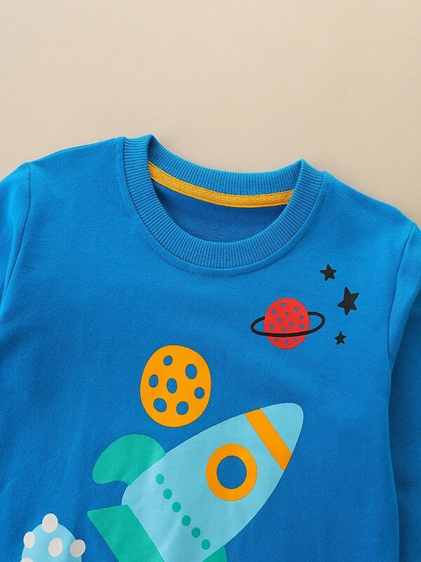 SAILEROAD Korea kevad, uus, lasteriided, ülerõivad, puuvillased multifilmid, rakett, väikelapsed, tüdrukud, pusad, pusad, topid