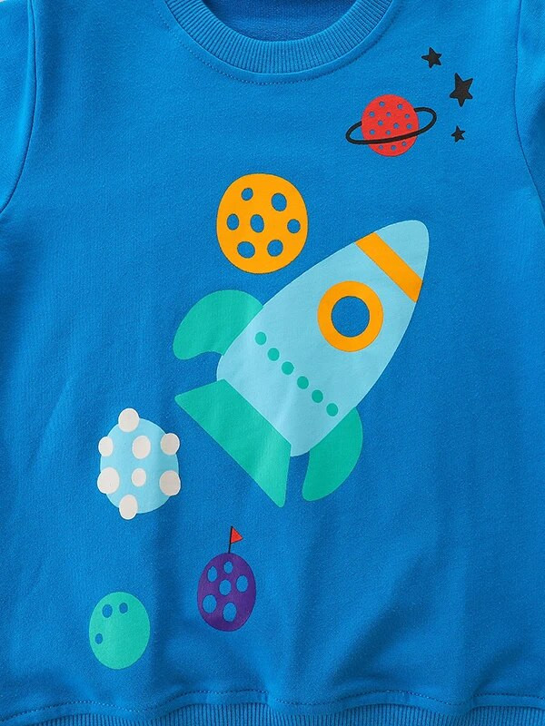 SAILEROAD Korea kevad, uus, lasteriided, ülerõivad, puuvillased multifilmid, rakett, väikelapsed, tüdrukud, pusad, pusad, topid