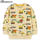 „Bumeex Fall Boys“ megztiniai vaikiški megztiniai su automobiliams ilgomis rankovėmis megztinis megztinis mažiems berniukams medvilniniai 2–7 metų drabužiai