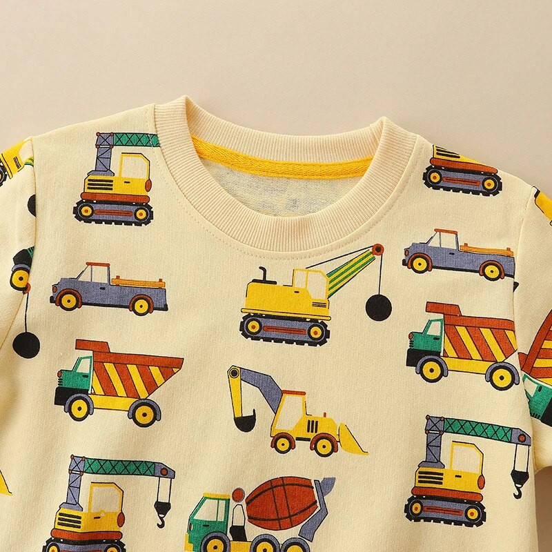 „Bumeex Fall Boys“ megztiniai vaikiški megztiniai su automobiliams ilgomis rankovėmis megztinis megztinis mažiems berniukams medvilniniai 2–7 metų drabužiai