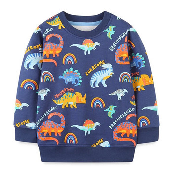 2023 Χειμώνας Νέο Παιδικό Φούτερ για αγόρια Φούτερ με κουκούλα με μακρυμάνικο πουλόβερ Κοριτσίστικο πουκάμισο καρτούν Dinosaur Jumper Top