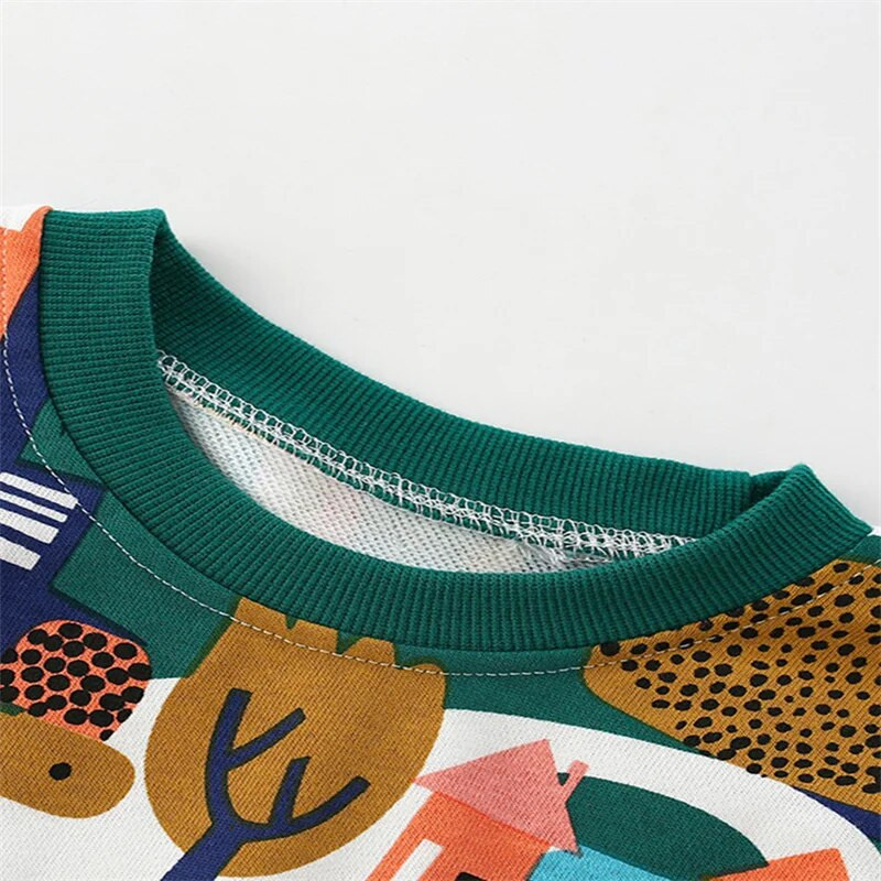 Jumping Meters 2-7T New Arrival Gyermek pulóverek Hosszú ujjú Gyerekek Őszi Tavaszi Gyerek Ruházat Babaingek