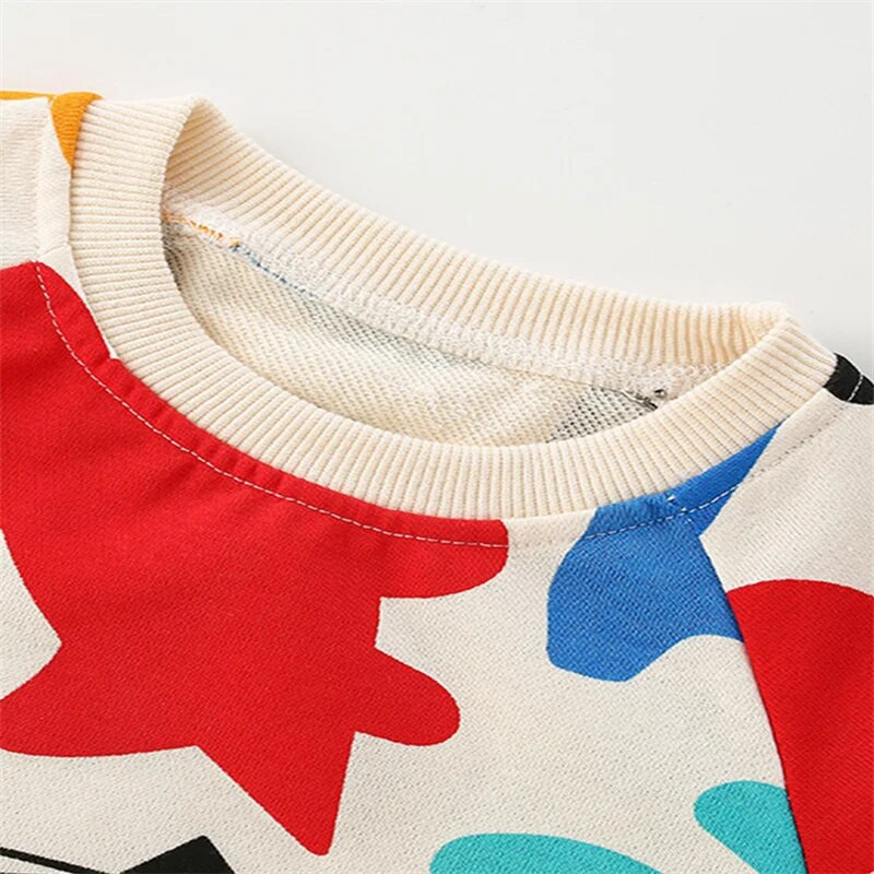 Jumping Meters 2-7T New Arrival Gyermek pulóverek Hosszú ujjú Gyerekek Őszi Tavaszi Gyerek Ruházat Babaingek