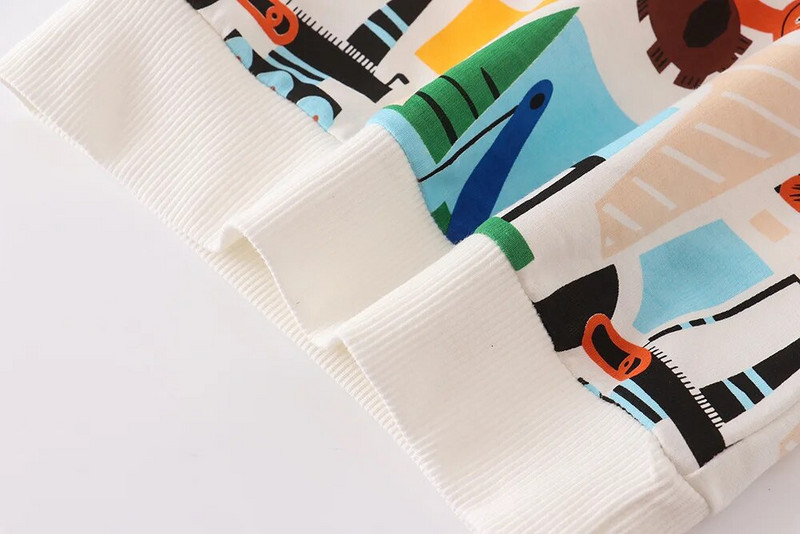 Rudens zēnu sporta krekls bērniem multfilmu topi ar apaļu kaklu.