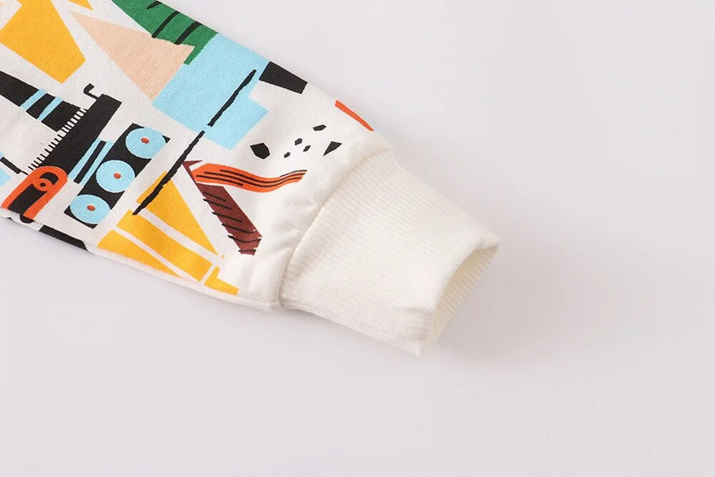 Rudens zēnu sporta krekls bērniem multfilmu topi ar apaļu kaklu.