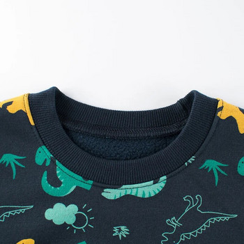 2023 Νέα παιδική φούτερ χειμωνιάτικη μπλούζα Dinosaur Cartoon Πουλόβερ Top Boys Hoodies Casual μακρυμάνικη βελούδινη παιδική στολή