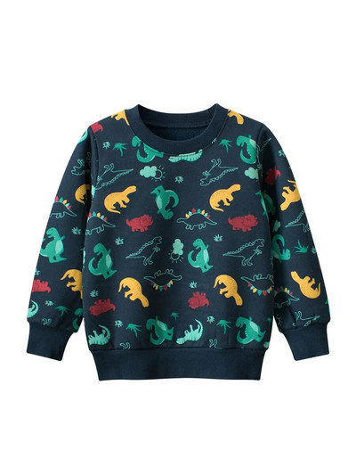 2023. gada ziema, jauns bērnu džemperis, dinozauru multfilma, džemperis, zēnu kapuces, ikdienas apģērbs ar garām piedurknēm samta bērnu