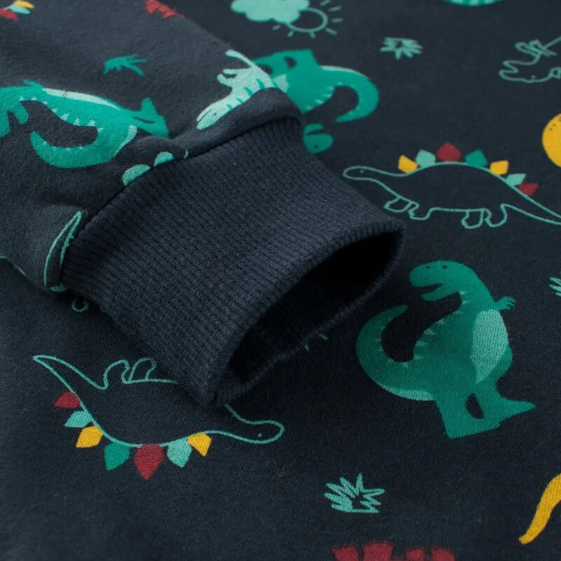 2023. gada ziema, jauns bērnu džemperis, dinozauru multfilma, džemperis, zēnu kapuces, ikdienas apģērbs ar garām piedurknēm samta bērnu