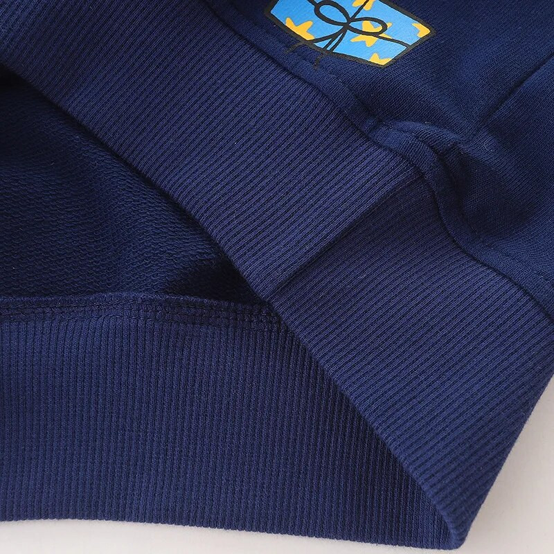 Karikatūra bērnu džemperis rudens garajām piedurknēm zēnu kapuces Ziemassvētku apģērbs sporta krekls Jaungada zēnu džemperis kostīmu kapuces