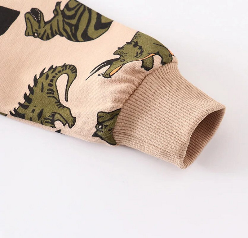Pārdodu Hoodies dinozauru zēns T-krekls meitene rudens/ziemas džemperis bērnu ikdienas tops bērnu kokvilnas drēbes ar garām piedurknēm