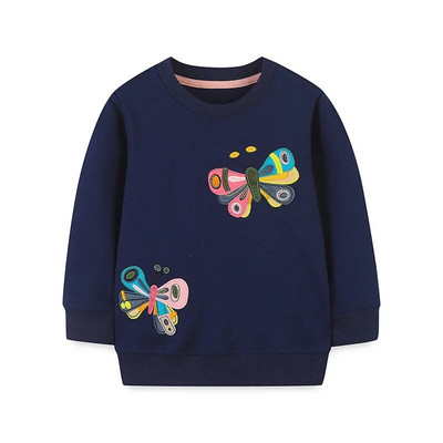 Bērnu kapuces Ziemassvētku Jaunais gads Apģērbs Meiteņu Ziemassvētku vecītis Apdruka Ikdienas Tops Pavasaris Rudens Kokvilnas džemperis ar garām piedurknēm