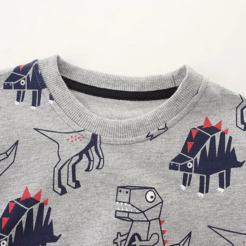 Φθινοπωρινά κινούμενα σχέδια για αγόρια για κορίτσια με κουκούλες πουλόβερ Κορεατικής έκδοσης Παιδικό πουκάμισο με κάτω μέρος Παιδικά ρούχα
