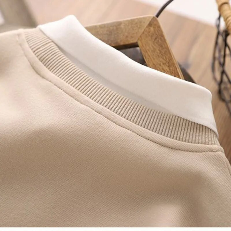 Fiúk rajzfilm pulóverek 2023 Új, nagy gyerekgallér Sport felsők hosszú ujjú pulóverek gyerekeknek tavasz ősz 6 8 10 12 14 év