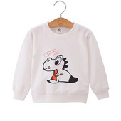 Kiddie Black Dog Print Pulovers Bērnu topi 2019. gada rudens bērniem ar garām piedurknēm ikdienas sporta krekls zēnu sporta krekli Toddler džemperis