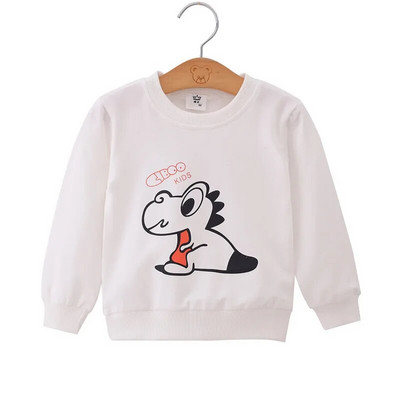 Kiddie Black Dog Print  Pullover Kids Tops 2019 Autumn Long Sleeve Child Casual Sweatshirt Boys Sweatshirts Toddler Sweatshirt
