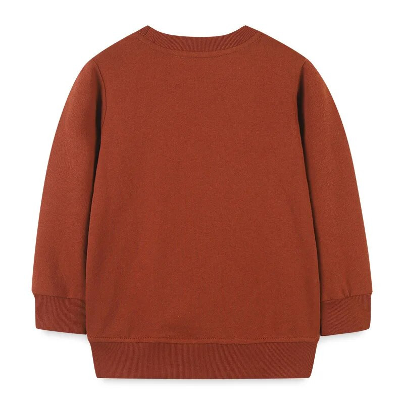 Bērnu zēnu džemperis pavasarim ar garām piedurknēm kapuces Ekskavatora raksts kokvilna rudens bērniem zēnu kapuces zīdaiņu apģērbs